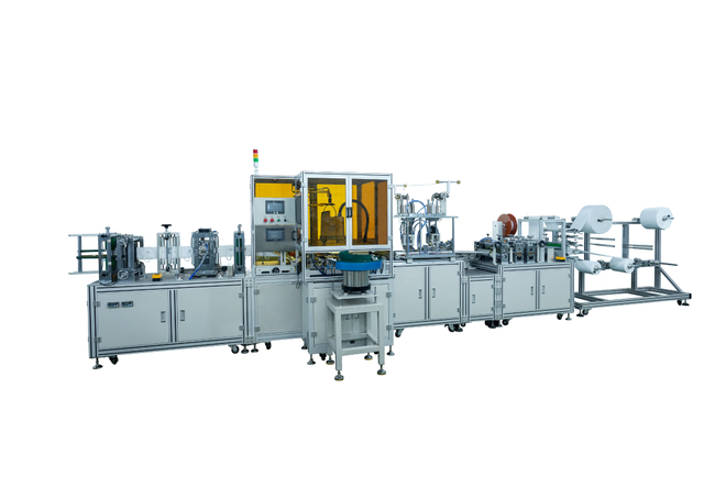HY200-02A Fully Automatic Ear-Loop Folded Mask Machine