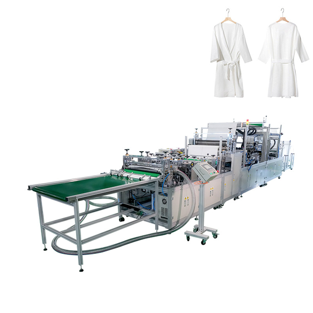 AUTOMATIC DISPOSABLE BATHROBE MAKING MACHINE