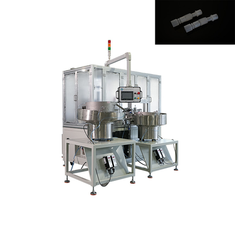 Automatic assembly machine for expandable catheter mount