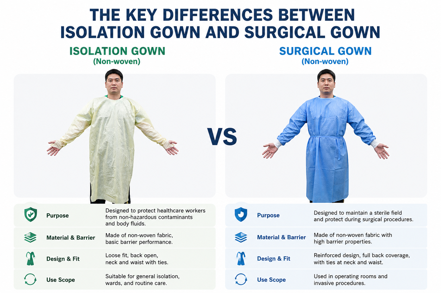 Surgical vs Isolation Gowns: A 2026 Guide to AAMI Standards and Automated Production Requirements 