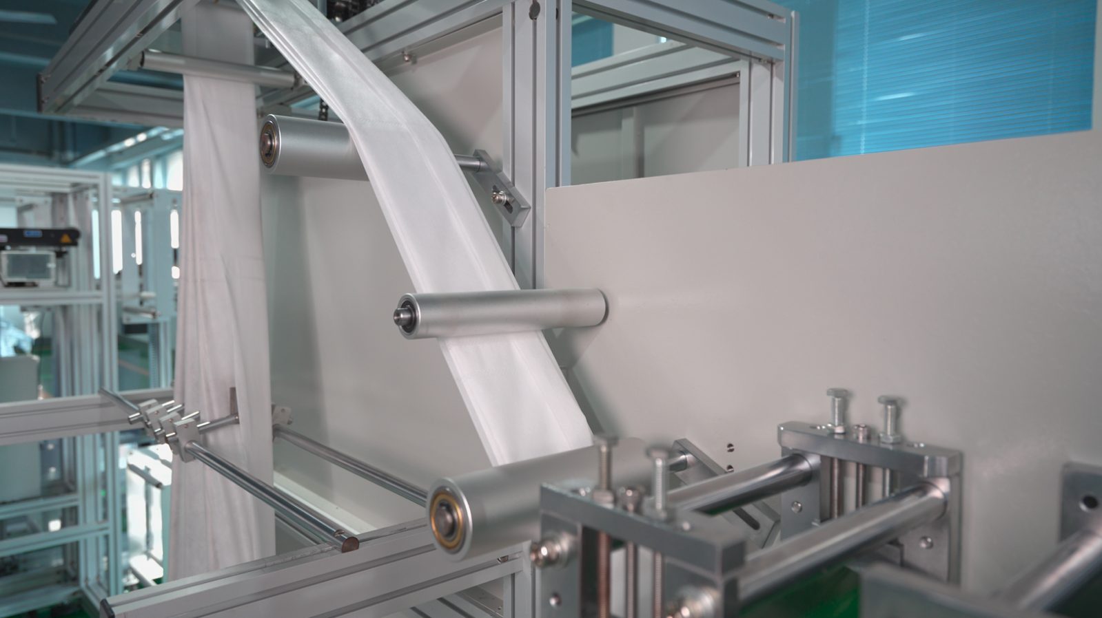 Pillow case making machine PLC control