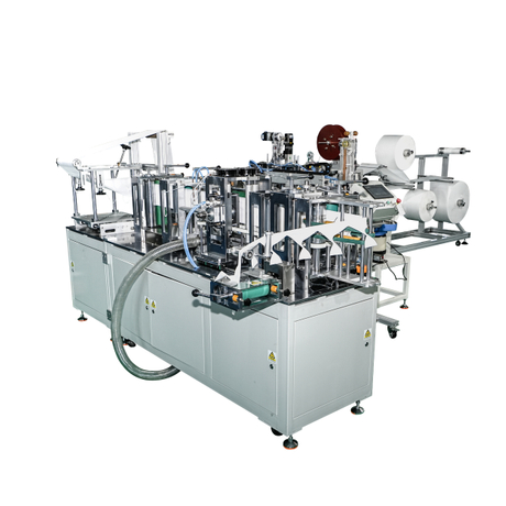 Automatic pet head strap folding mask making machine